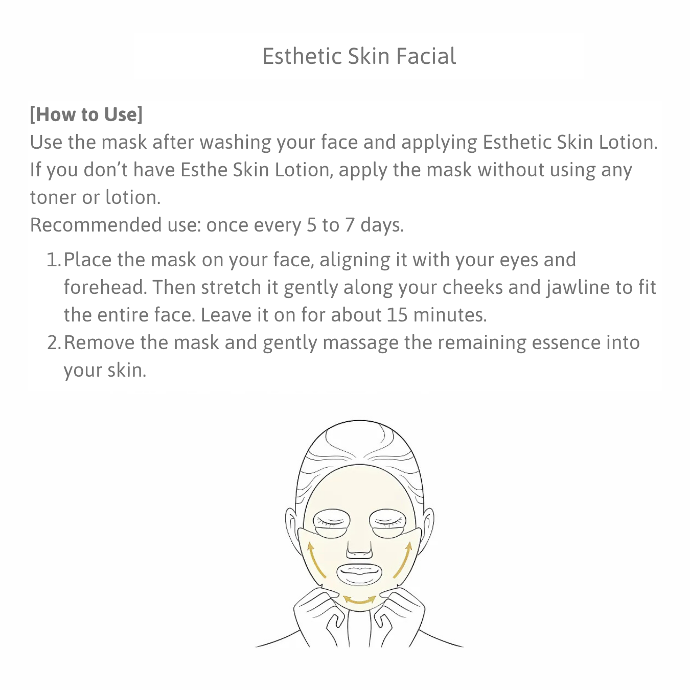 LUCIA Esthetic Skin Facial Mask (5 sheets)